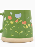 Кружка керамическая «Полевые цветы», 360 мл, ручная работа