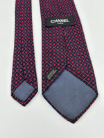 Галстук тёмно-синий с лого Chanel
