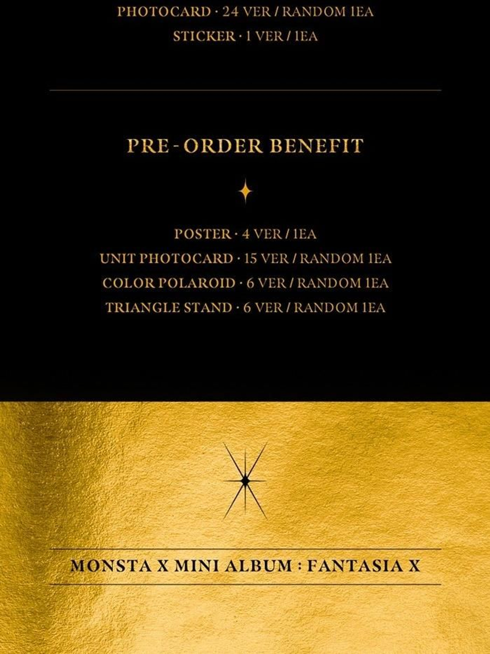 Альбом Monsta X - Fantasia X 8th Mini Album RANDOM Version
