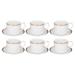 ЧАЙНЫЙ СЕРВИЗ LEFARD "CROWN" НА 6 ПЕР. 14 ПР. 1000/350/300 МЛ ЗОЛОТОЙ (КОР=4НАБ.)