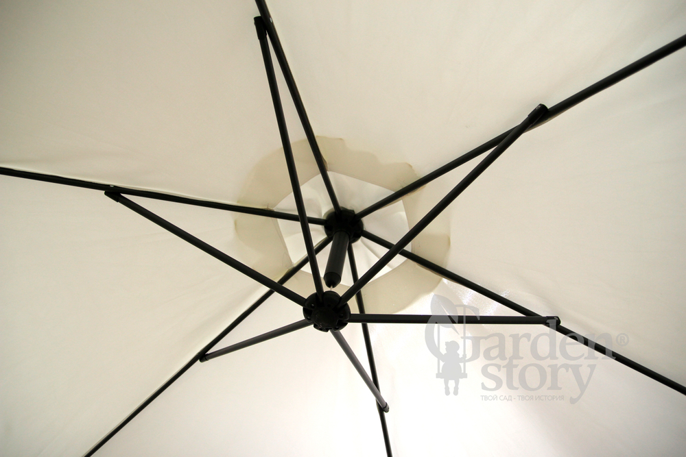 Зонт Банан 1 уп. (купол бежевый) арт.AU006/WR2708 "Garden story"