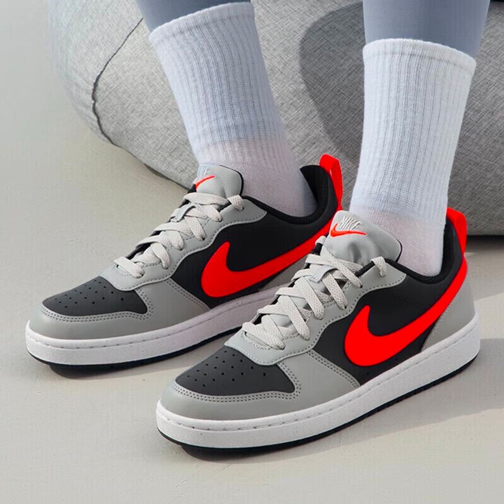 Женские кроссовки Nike Court Borough 'Black Grey Red' DV5456-003