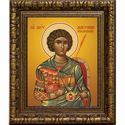 Маврикий Апамейский мученик. Икона на холсте.