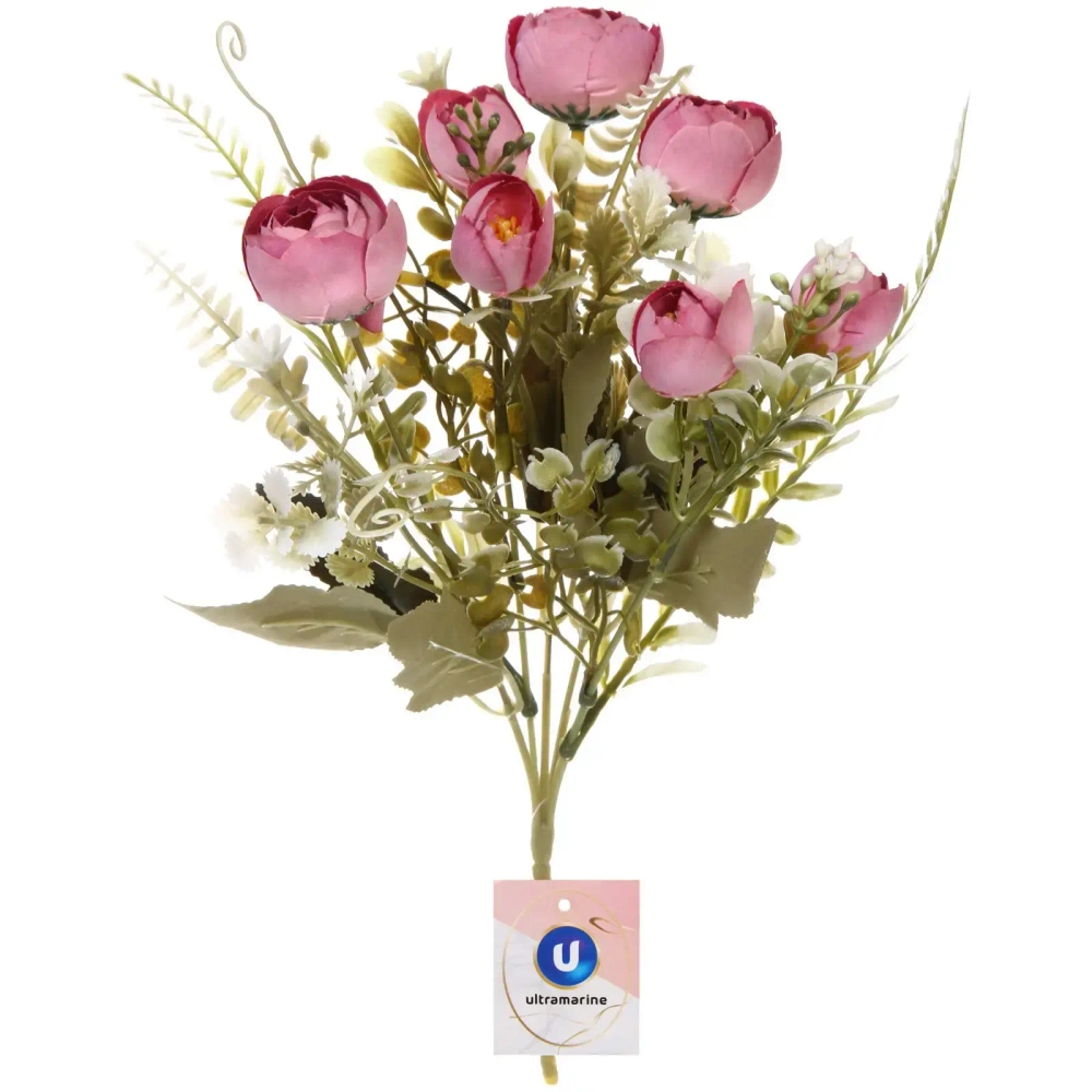 Искусственные цветы «Летнее вдохновение» Пионы 28см цвет пыльно-розовый