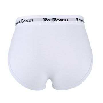 Мужские трусы брифы белые Romeo Rossi RR367-1