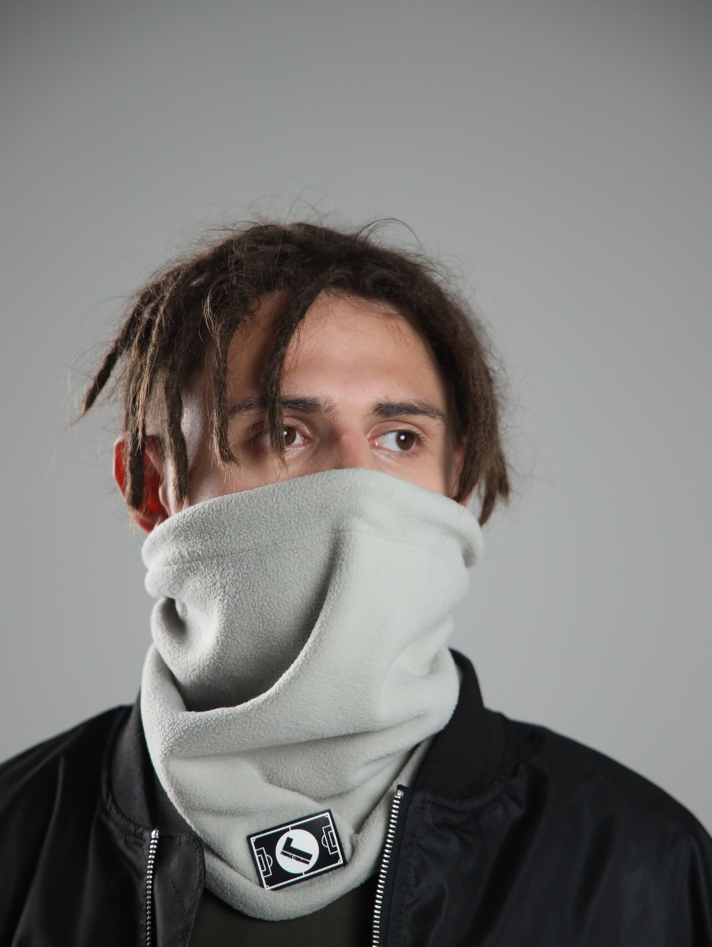 Снуд флисовый серый Город Горький