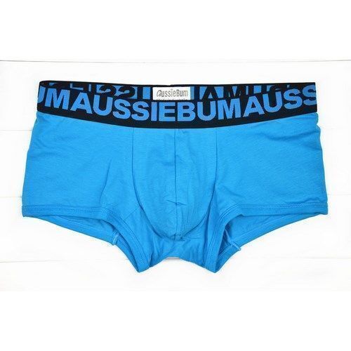 Мужские трусы хипсы синие с черной резинкой Aussiebum