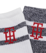 Носки 2 пары RIB MONOGRAM Tommy Hilfiger - графитовый(701225399)