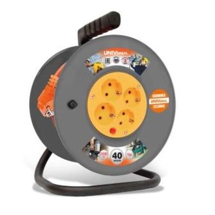 Удлинитель катушка "UNIVersal" ВЕМ-250 термо ПВС 3*0,75 4гн. з/к 30м