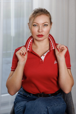 Поло женское красное. Крузенштерн