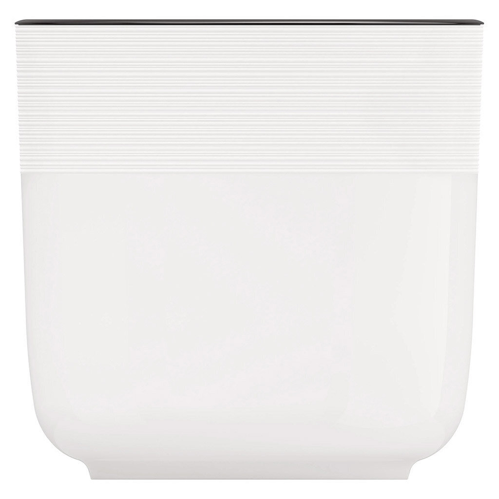 Горшок для цветов пластмассовый "Линель" 4,5л, д19см, h19см, со вставкой, белый