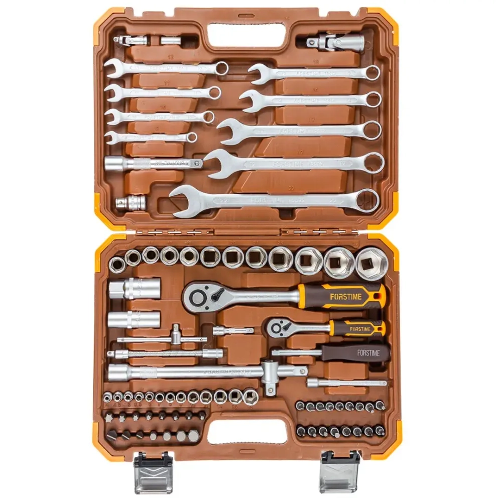 Набор инструментов 82пр.1/4'',1/2''(6гр.)(4-32мм) FORSTIME FT-4821-5