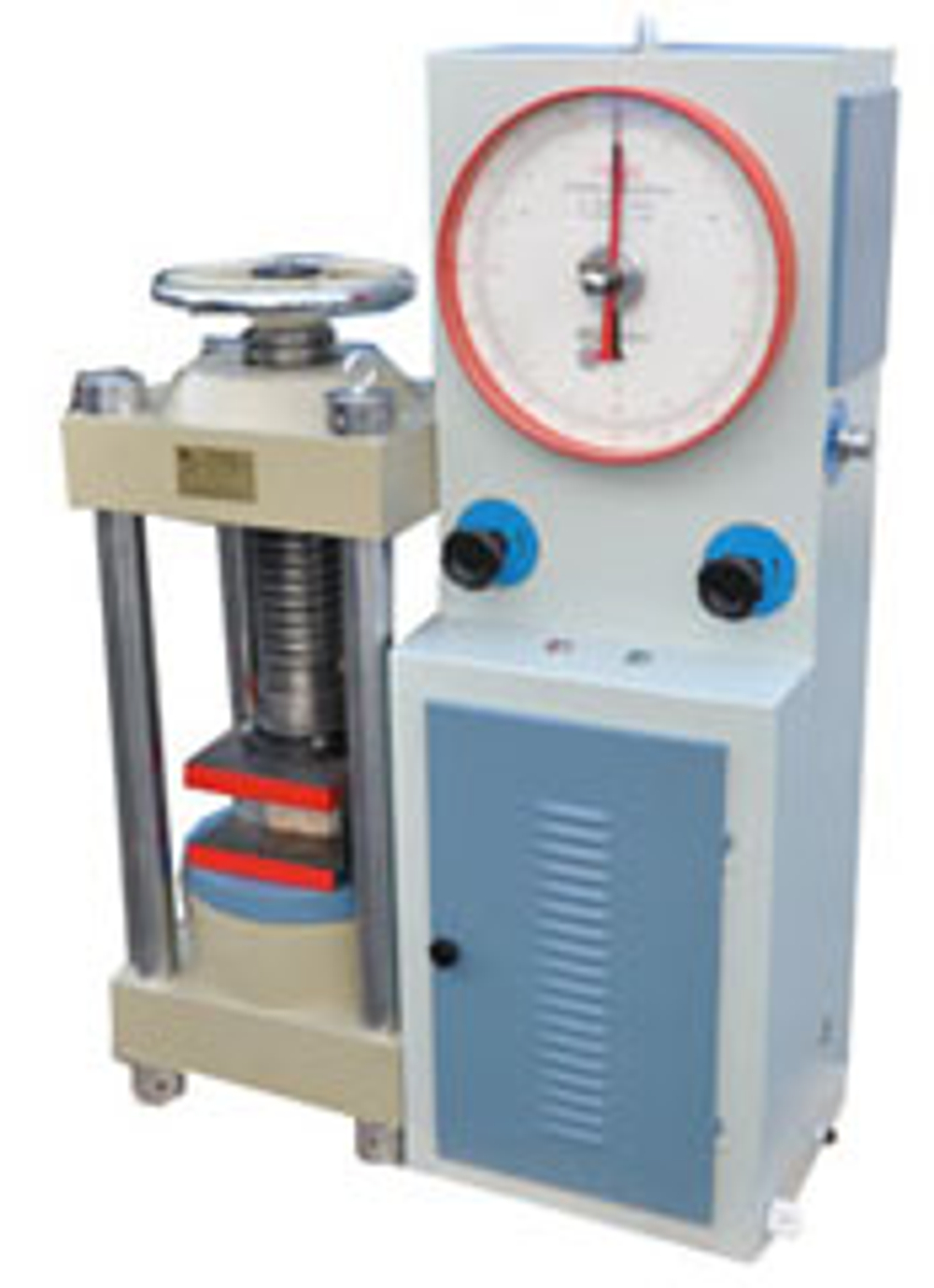 Dial gauge hydraulic compression testing machine