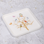 Тарелка керамическая «Райский сад» 15*15*2см, белая