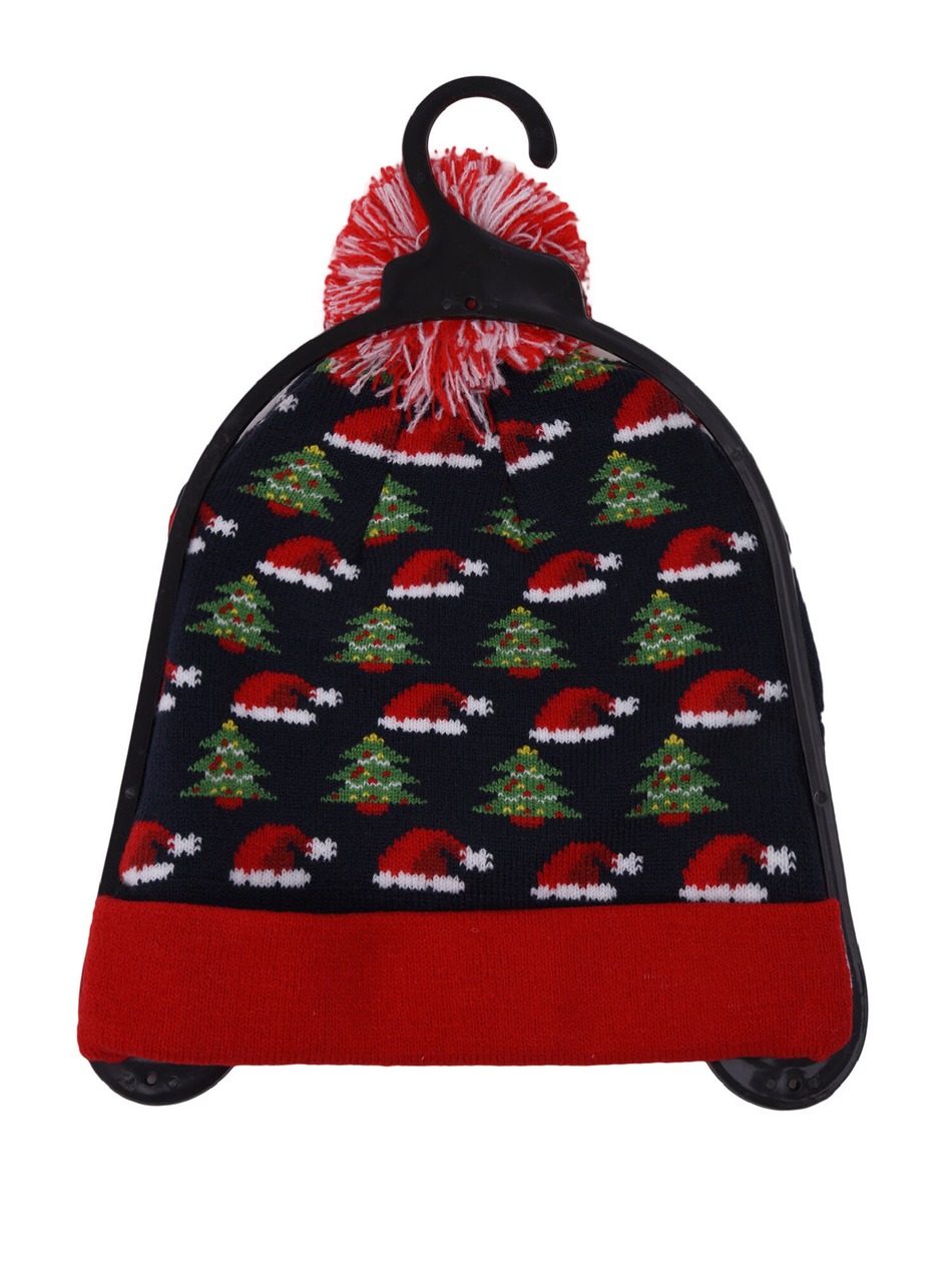 Шапка новогодняя со светодиодными лампочками.