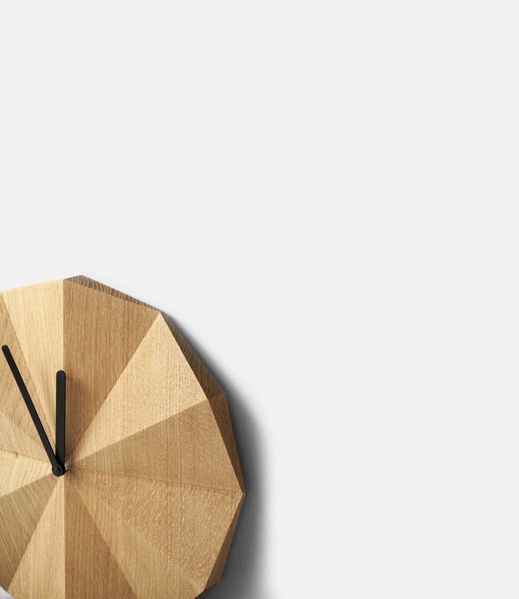 Lawa Design Delta Clock Oak — настенные часы