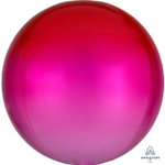 Шар фольгированный Сфера 3D 40 см (Красный)