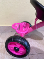 Велосипед 3-х колесный (баг., корзина, пласт. колеса) арт. Sl-001 Розовый, 36005