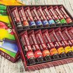 Краски масляные художественные BRAUBERG ART PREMIERE, 18 цв по 12 мл, проф. серия, в тубах, 191456