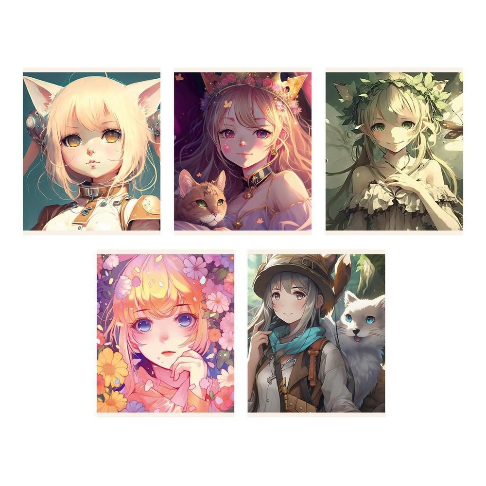 Тетрадь А5 40л линия "Милашки" (Эксмо)