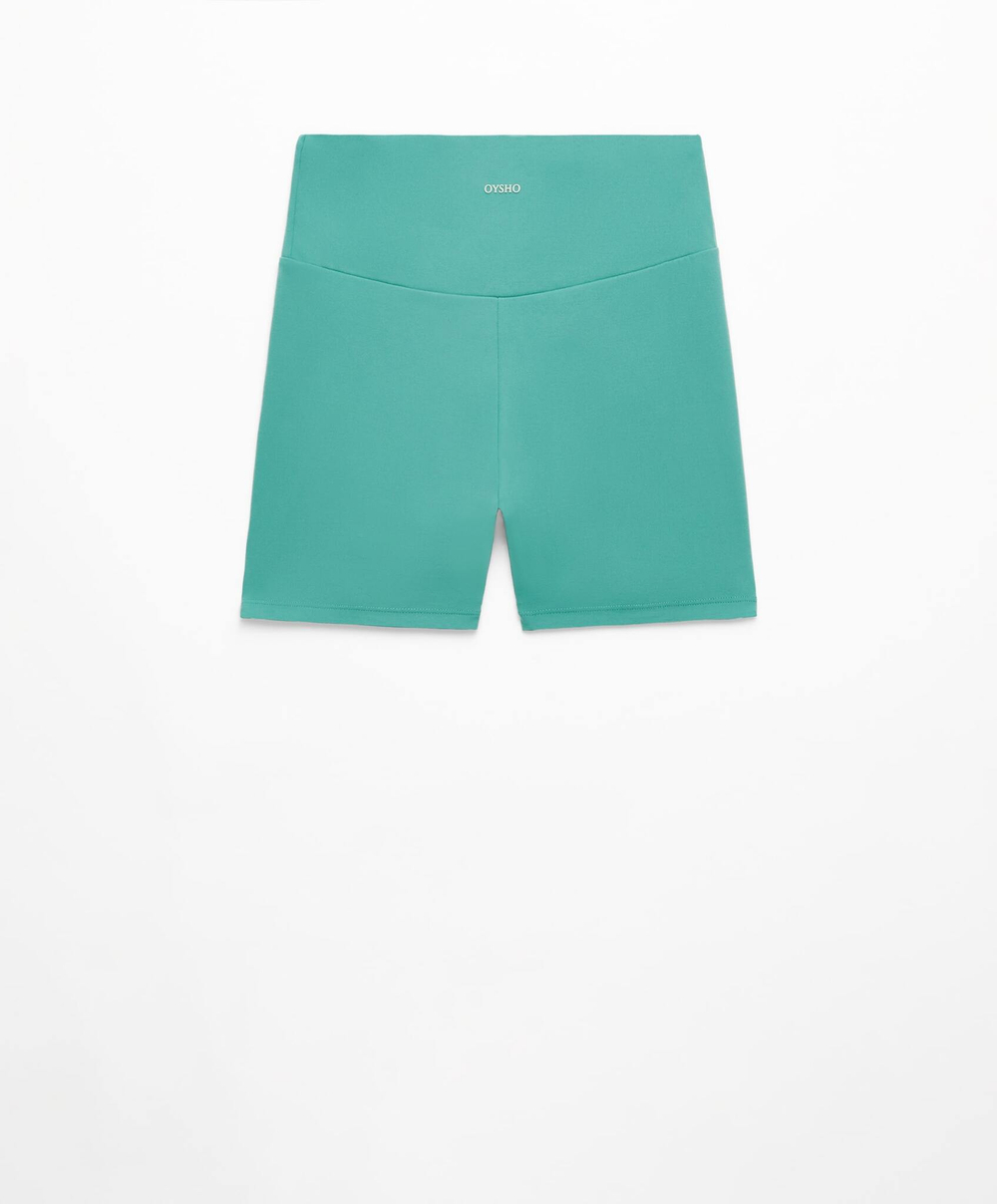 OYSHO Велосипедки Comfortlux с высокой посадкой длиной 10 см, бирюзовый