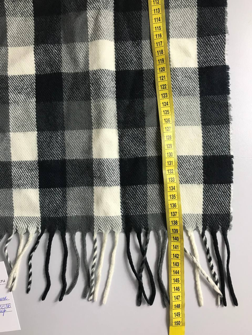 Шарф в крупную клетку