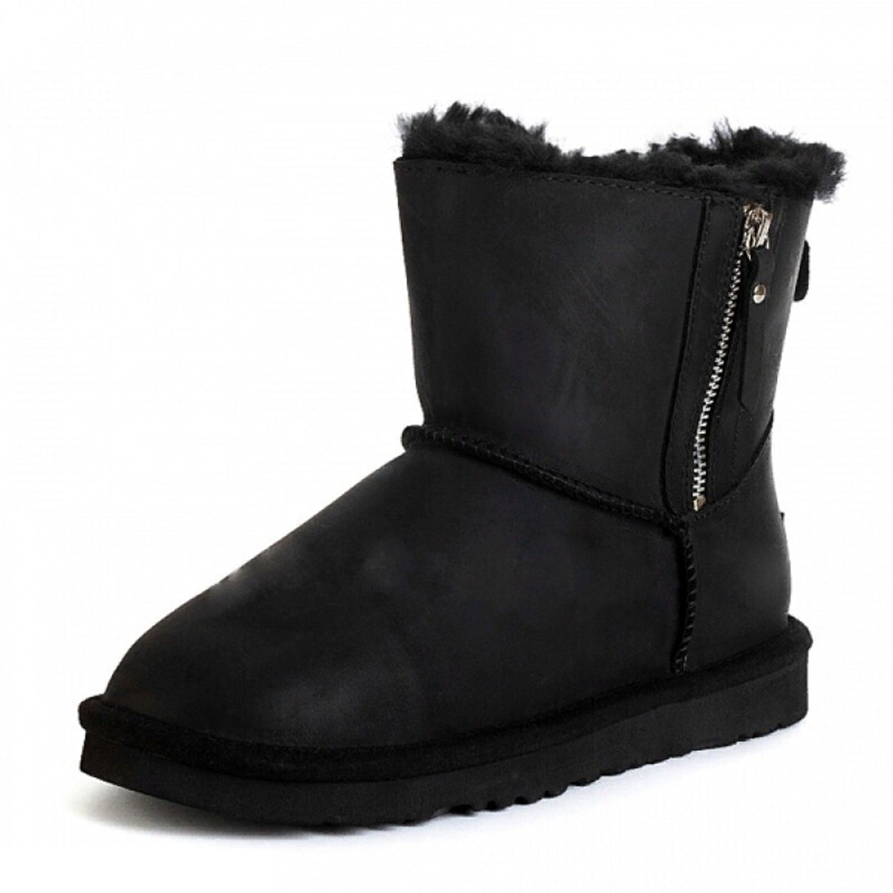 Угги Mini Double Zip Black