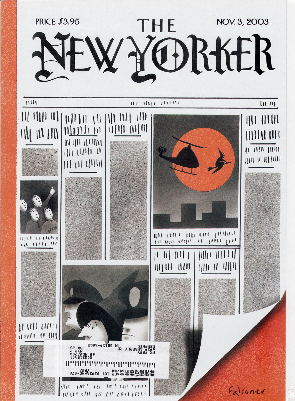 Журнал The New Yorker 03-11-2003, обложка