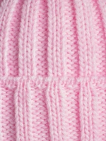 Шапка зимняя для девочки со снудом и помпонами