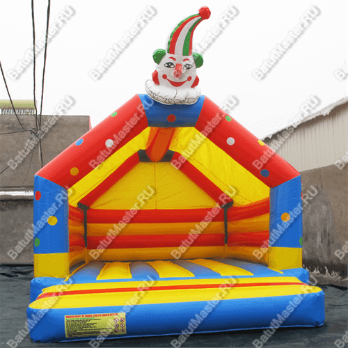 Надувной батут  "Домик клоуна", 4,5*4,5*6 м