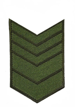 Нашивка за выслугу 13 лет оливковая (на липучке)