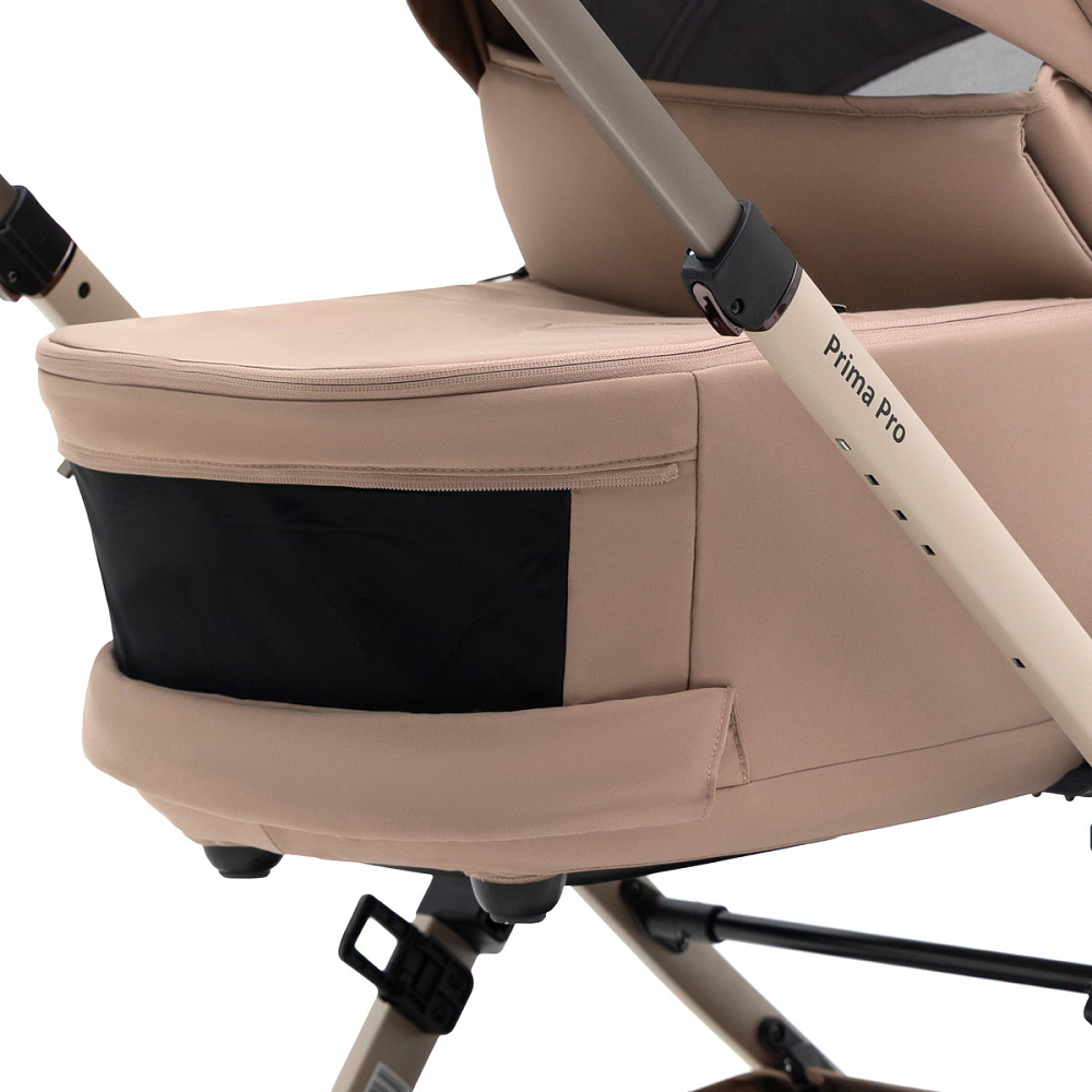 Коляска Agex Prima Pro 3 в 1 с автокреслом i-Team ATG080 Grey APP232 Beige (Бежевый)