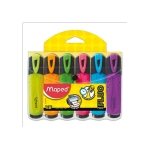 Набор текстовыделителей MAPED (Франция) 6 шт., АССОРТИ, "Fluo Pep's Classic", линия 1-5 мм, 742557