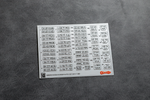 USSR (Soviet) vehicle registration plates after 1977 1/43 (3D decal)