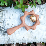 Деревянная погремушка с бубенцом Солнышко Леснушки