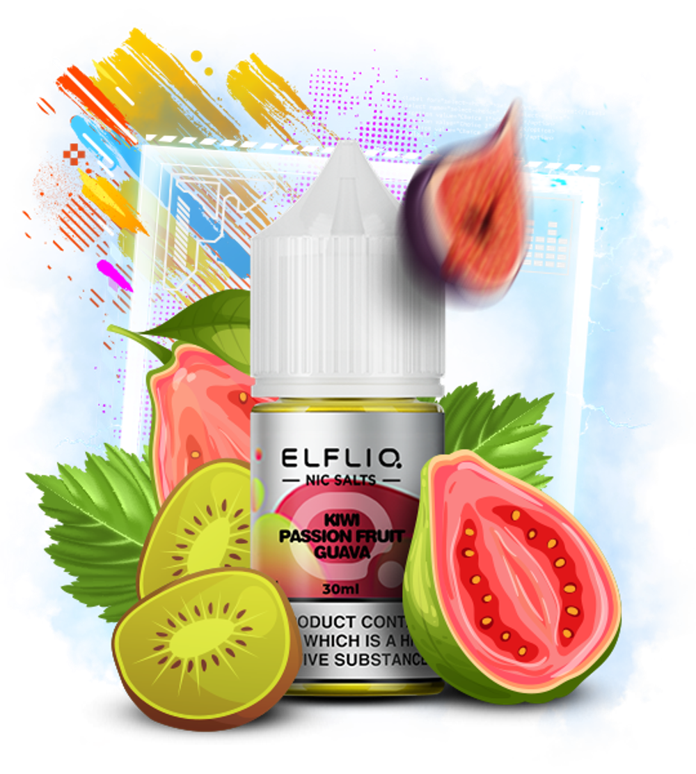 ElfLiq - Kiwi Passion Fruit Guava (5% nic, 30ml)