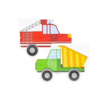 Салфетки фигурные Машинки, 12 штук