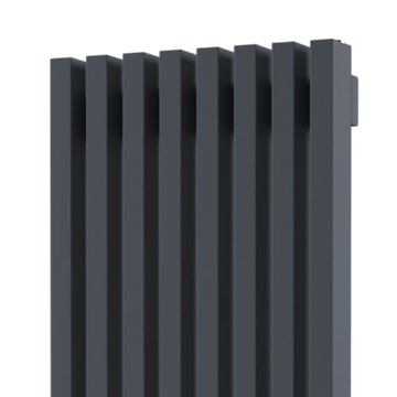 Радиатор WARMMET водяной настенный вертикальный Luxe 60V (W) ГРАФИТ RAL7024