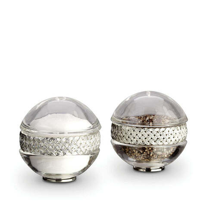 Набор для соли и перца L'Objet Braid Platinum