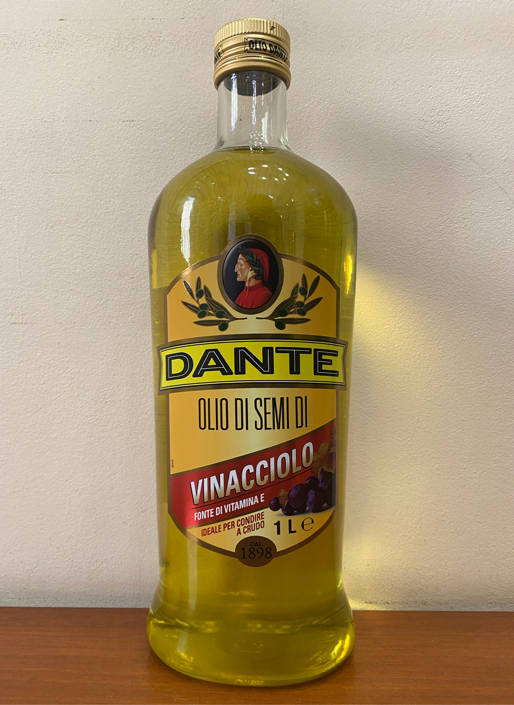 Масло виноградных косточек DANTE, 1 литр, Италия