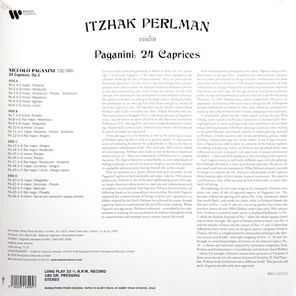 Itzhak Perlman / Paganini: 24 Caprices (2LP)