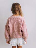 Кардиган oversize, Пудровый