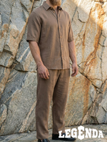 Летний костюм мужской с брюками LEGENDA Urban бежевый