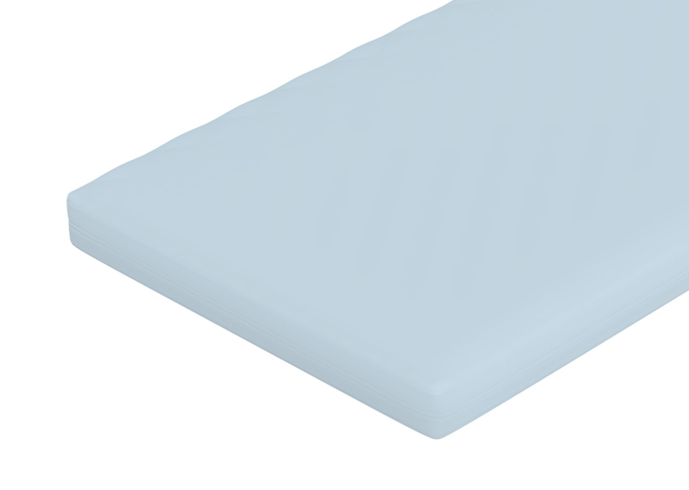 Простынь для прямоугольного матраса 90*200 см (голубой, сатин)