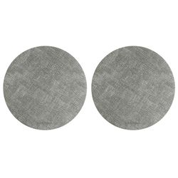 Набор из 2-х сервировочных салфеток Leanera, Ø35 см, серые