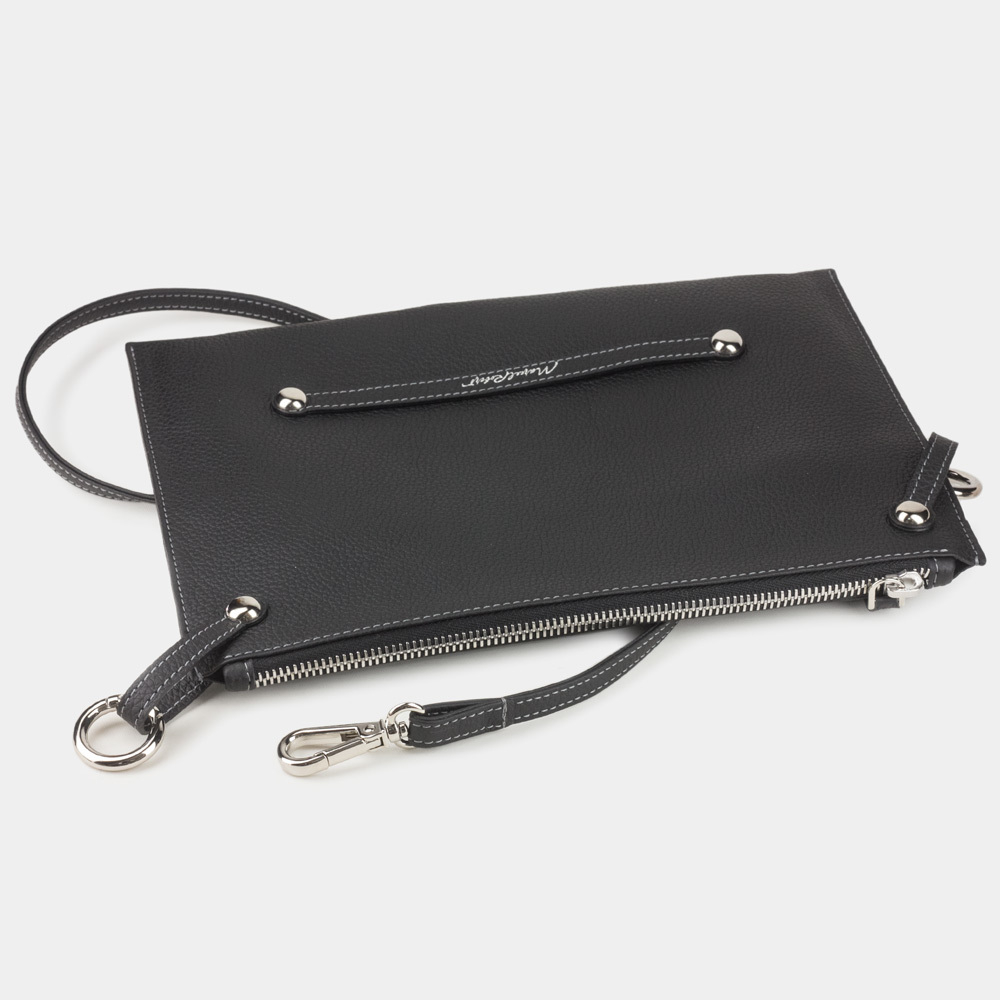 Женская сумка Julie Easy из натуральной кожи теленка черного цвета