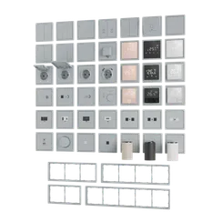 Donel R98 матовый серый Накладка для розетки RJ45, 1-я, серия DA