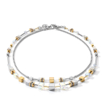 Колье-трансформер Coeur de Lion 4-In-1 Gold-Silver 5007/10-1617 цвет серебряный, золотой, прозрачный