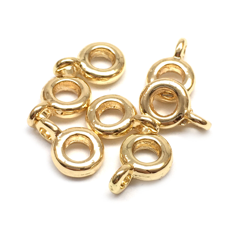 Бейл для украшений 9х6х2 мм, позолота