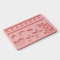 Силиконовый молд "Морской узор"